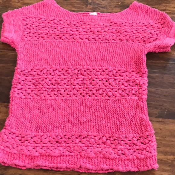 Sweater t shirt, pink knit - Picture 1 of 3